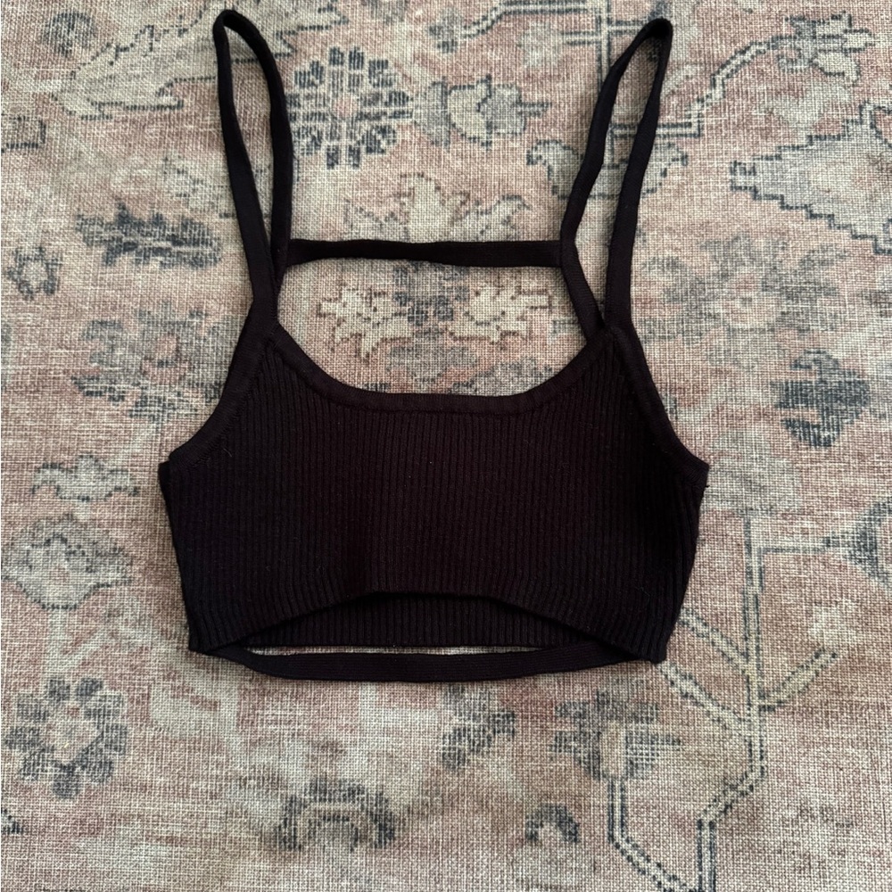 DNA Black Crop Top